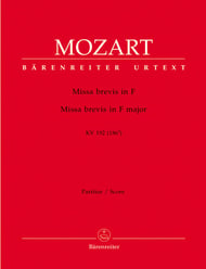Missa Brevis in F, K. 192 SATB Full Score cover Thumbnail
